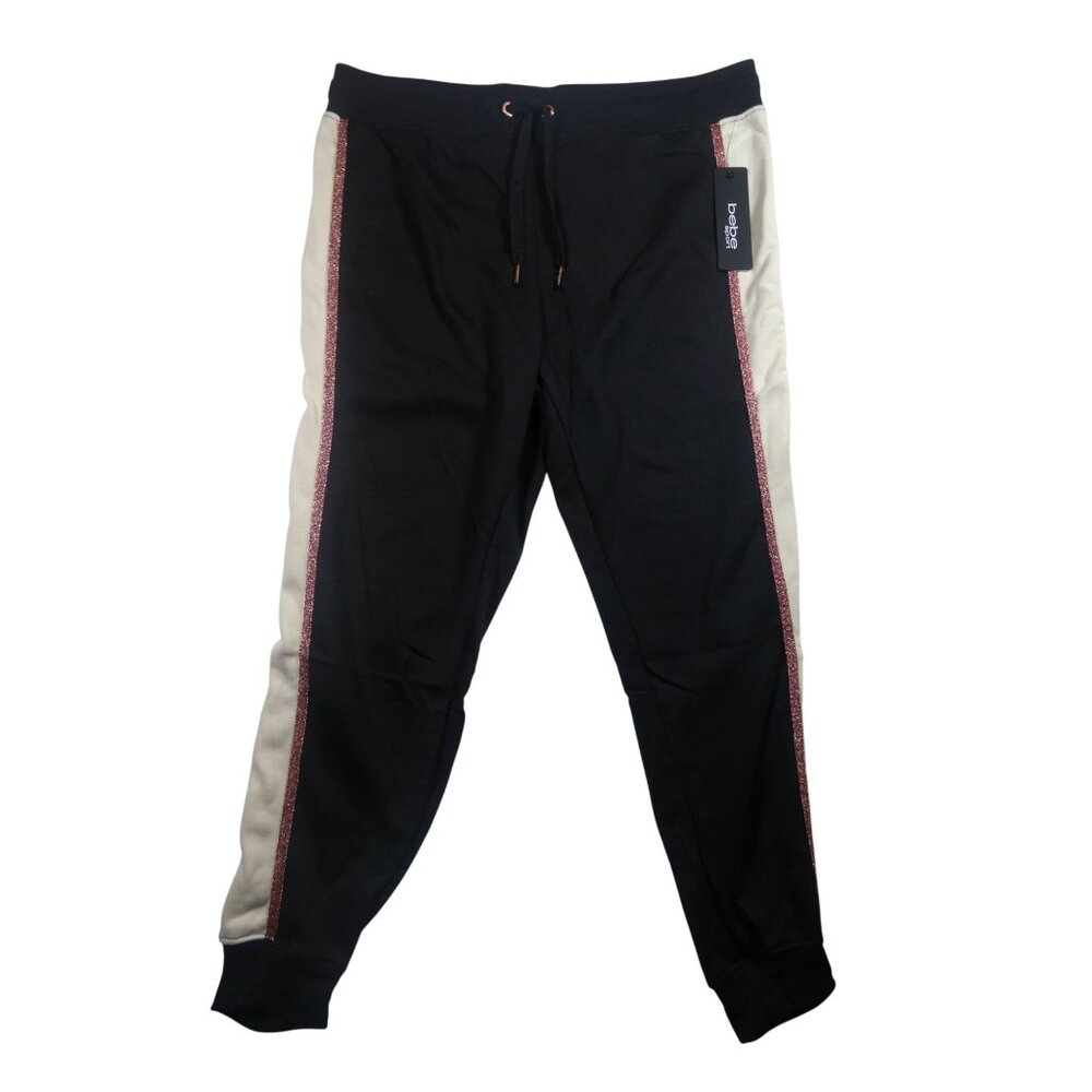 Bebe Sport Color‎ Pop Jogger Black Women's Size 1X